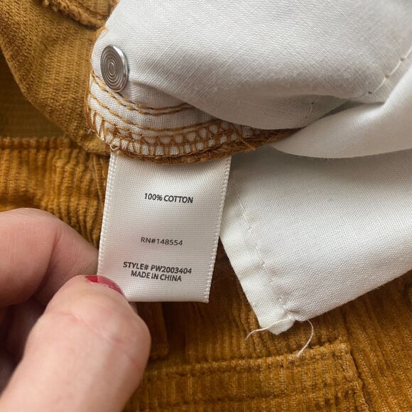 Indigo Rising Brown Corduroy High Rise Cuffed Shorts Size 11/30 100% Cotton - Picture 6 of 9